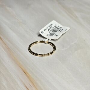 NWT Kendra Scott Larissa Band Ring in 18k Gold Vermeil Size 8